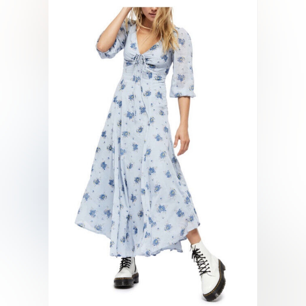 Free People Sea Glass floral sundress